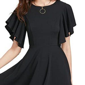 Stretchy A Line Swing Flared Skater Cocktail Party